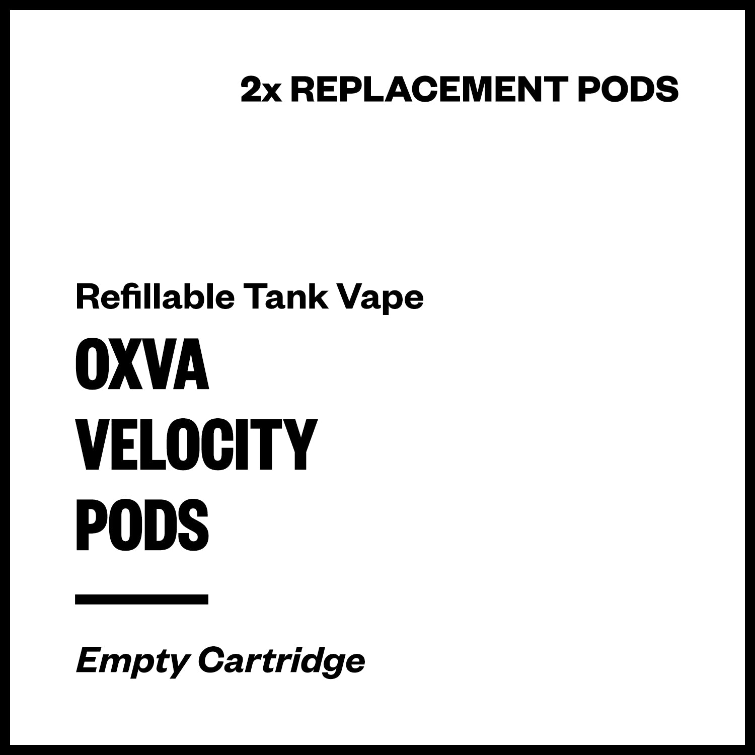 OXVA Velocity 2in1 Replacement Pods (2 Pack) | Vapourium