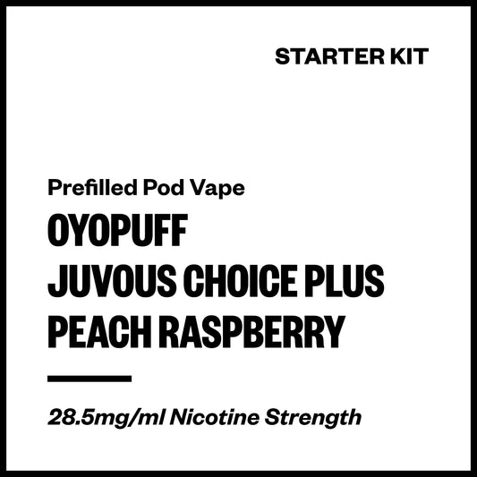 OYOPUFF Juvous Choice Plus - Peach Raspberry (Starter Kit) | Vapourium NZ