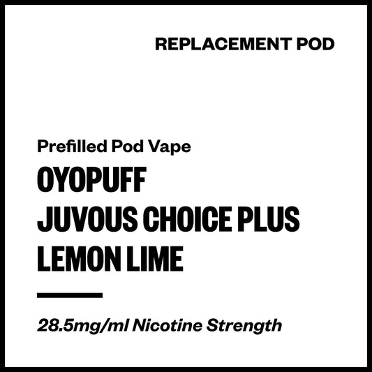 OYOPUFF Juvous Choice Plus - Lemon Lime (Replacement Pod) | Vapourium NZ