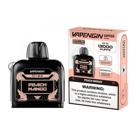 Vapengin Jupiter 2 Replacement Pods 13000 Puffs - Peach Mango - Vapourium