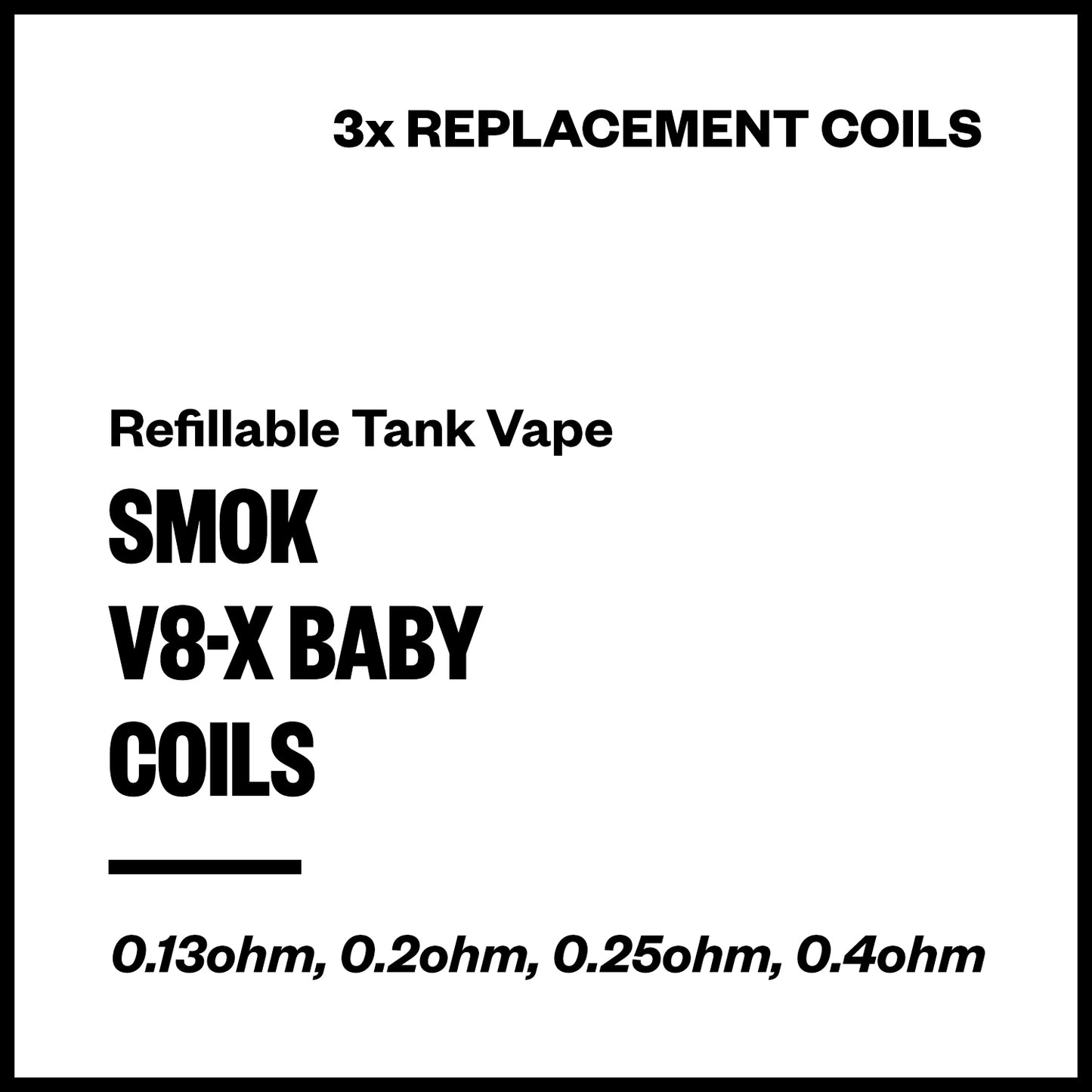 Smok V8-X Baby Coils (3 Pack) | Vapourium NZ