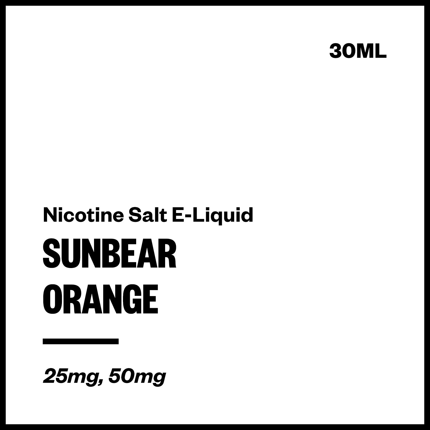 SunBear Salts - Tangerine - 30ml | Vapourium NZ / Vape Juice NZ SunBear Salts - Tangerine - 30ml | Vapourium NZ / Vape Juice NZ