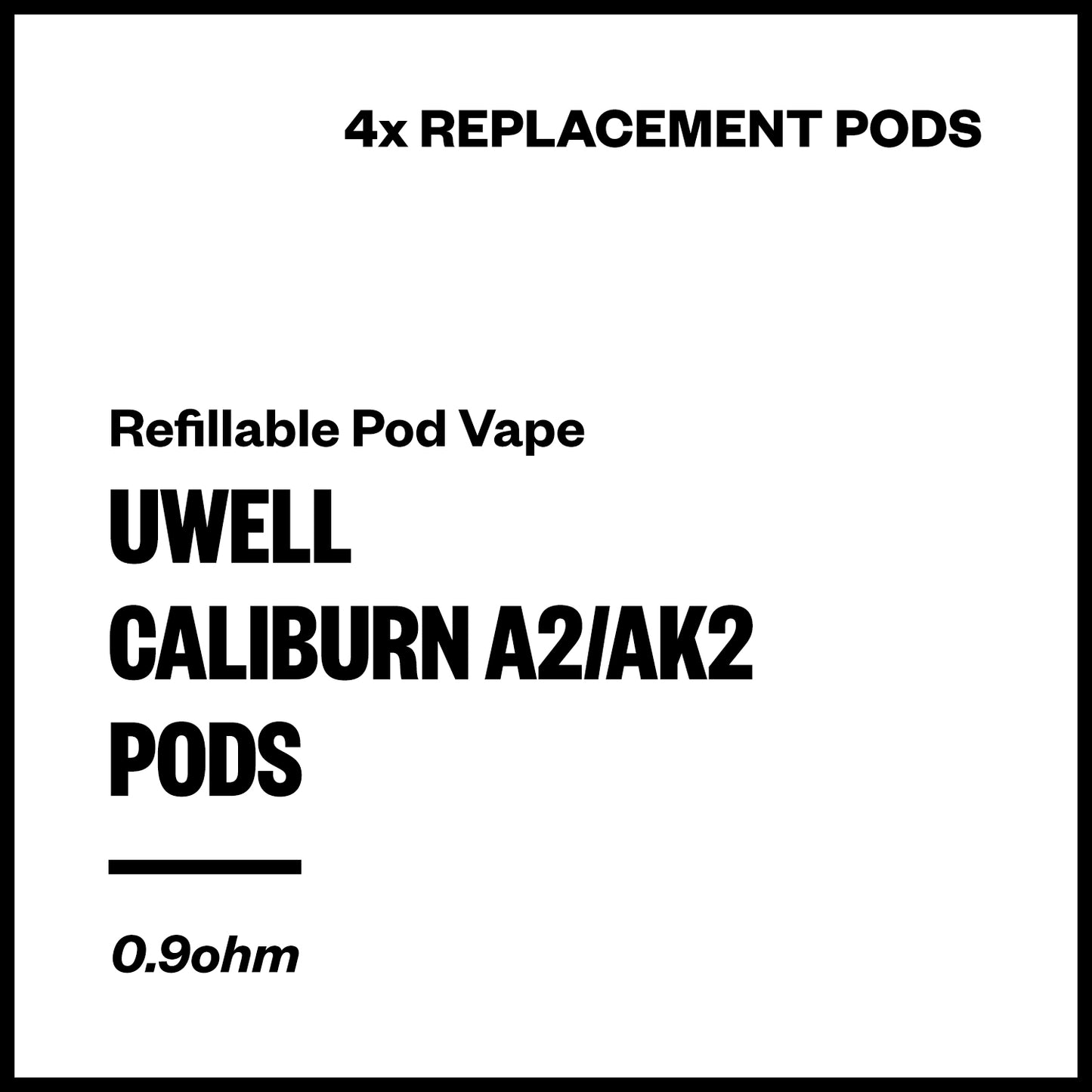 Uwell Caliburn A2/AK2 Replacement Pods (4 Pack) | Vapourium NZ