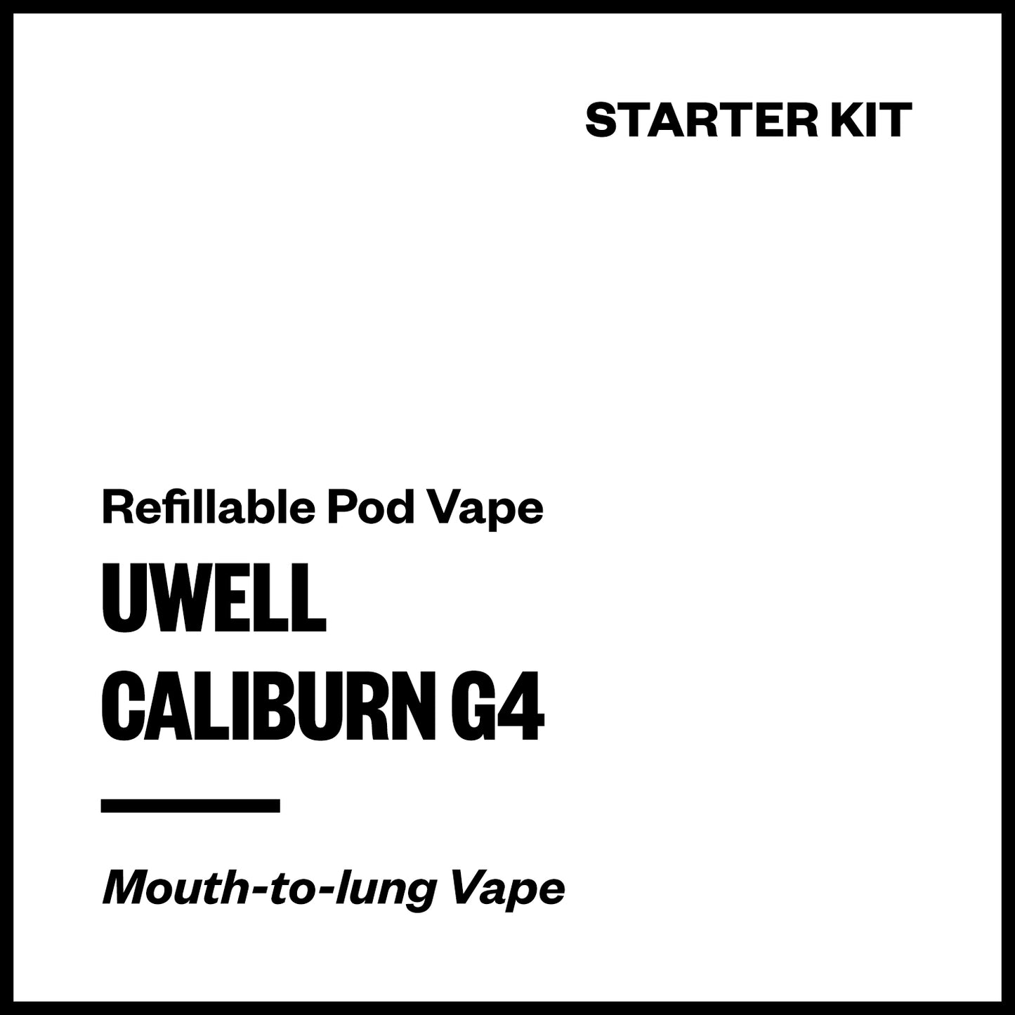 Uwell Caliburn G4 Pod Kit | Vapourium NZ
