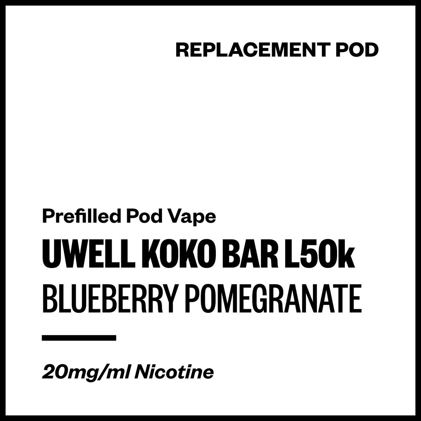 Uwell Koko Bar L5000 - Bluberry Pomegranate (Replacement Pod) | Vapourium NZ
