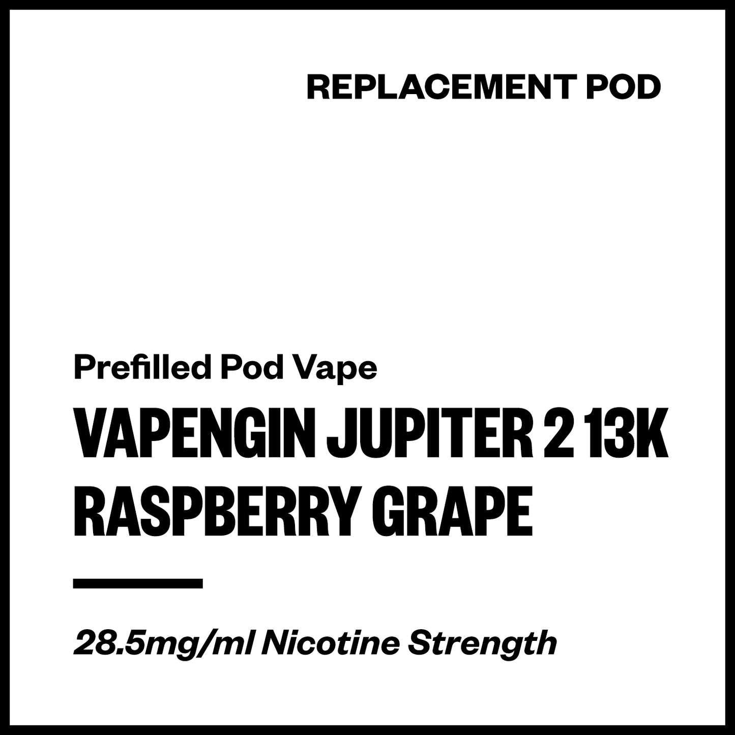Vapengin Jupiter 2 - Raspberry Grape (13,000 Puffs Replacement Pod) | Vapourium NZ