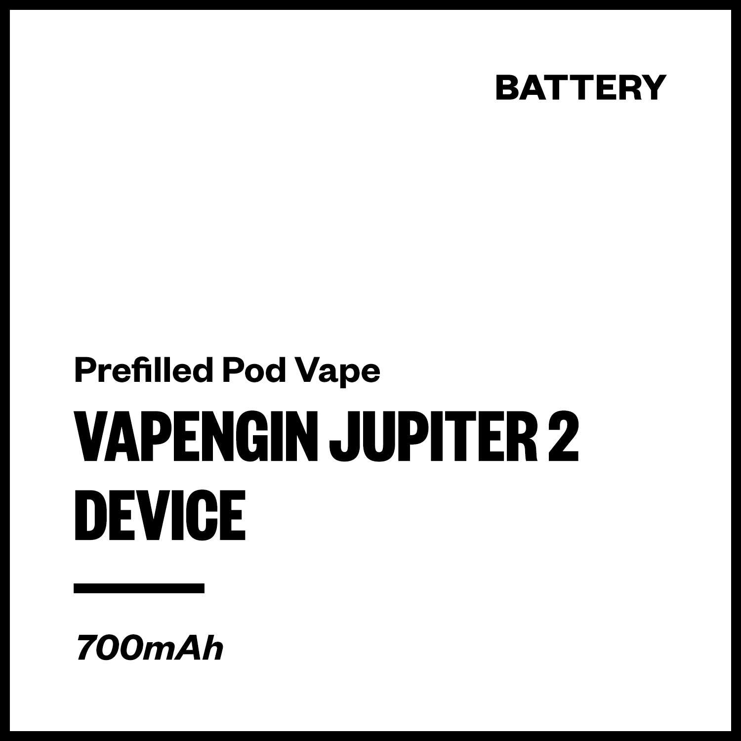 Vapengin Jupiter 2 Device - (Battery Only) | Vapourium