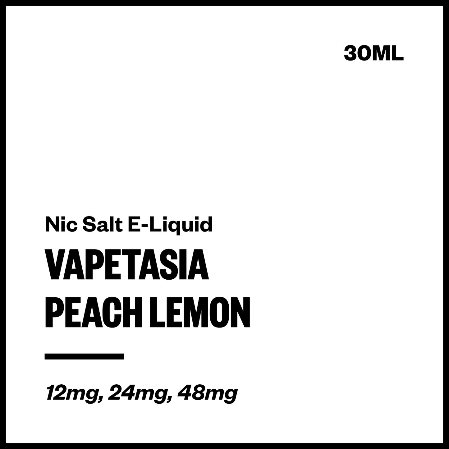 Vapetasia - Peach Lemon (Nic Salt E-Liquid 30ml) | Vapourium NZ