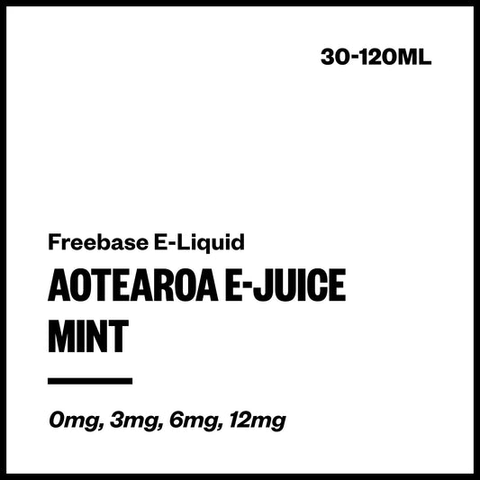 Aotearoa E-Juice - Mint (Freebase E-Liquid) - Vapourium NZ
