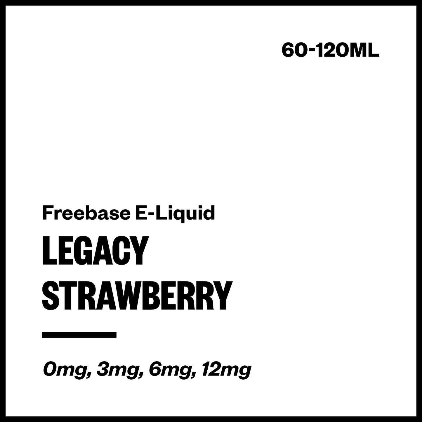 Legacy Strawberry Freebase E-Liquid - Vapourium NZ
