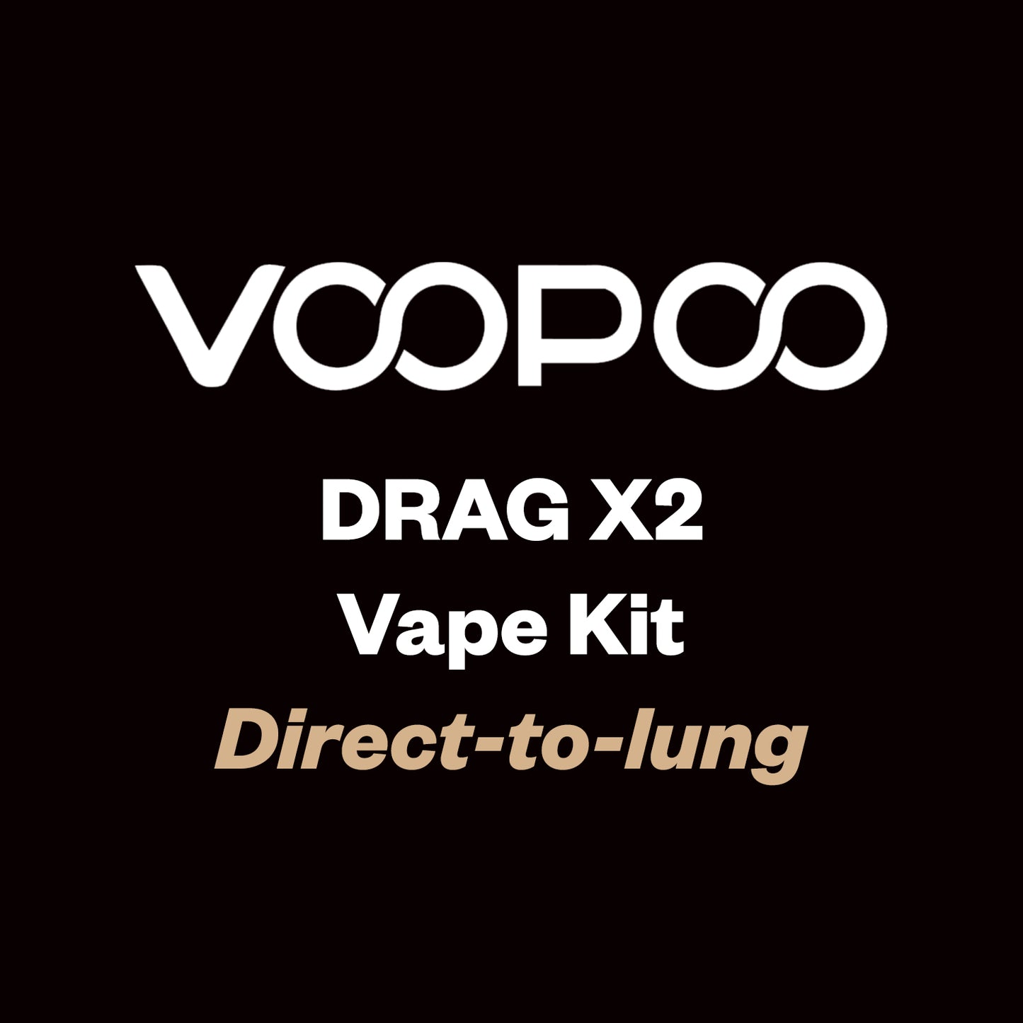 Voopoo Drag X2 Kit – 5–80 W Single‑18650 Pod Mod