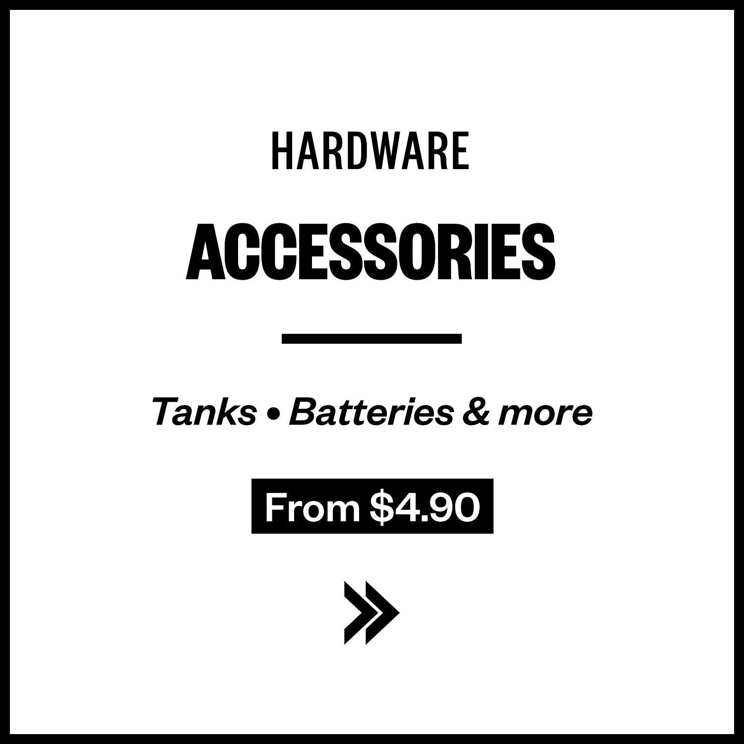 Tanks, Batteries, & Accessories