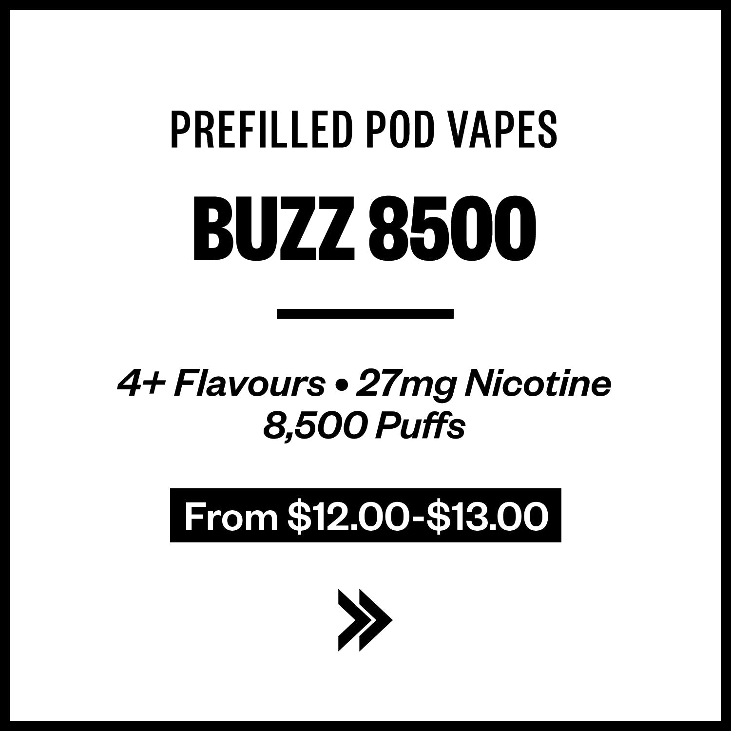 Buzz 8500 Prefilled Pod Vapes