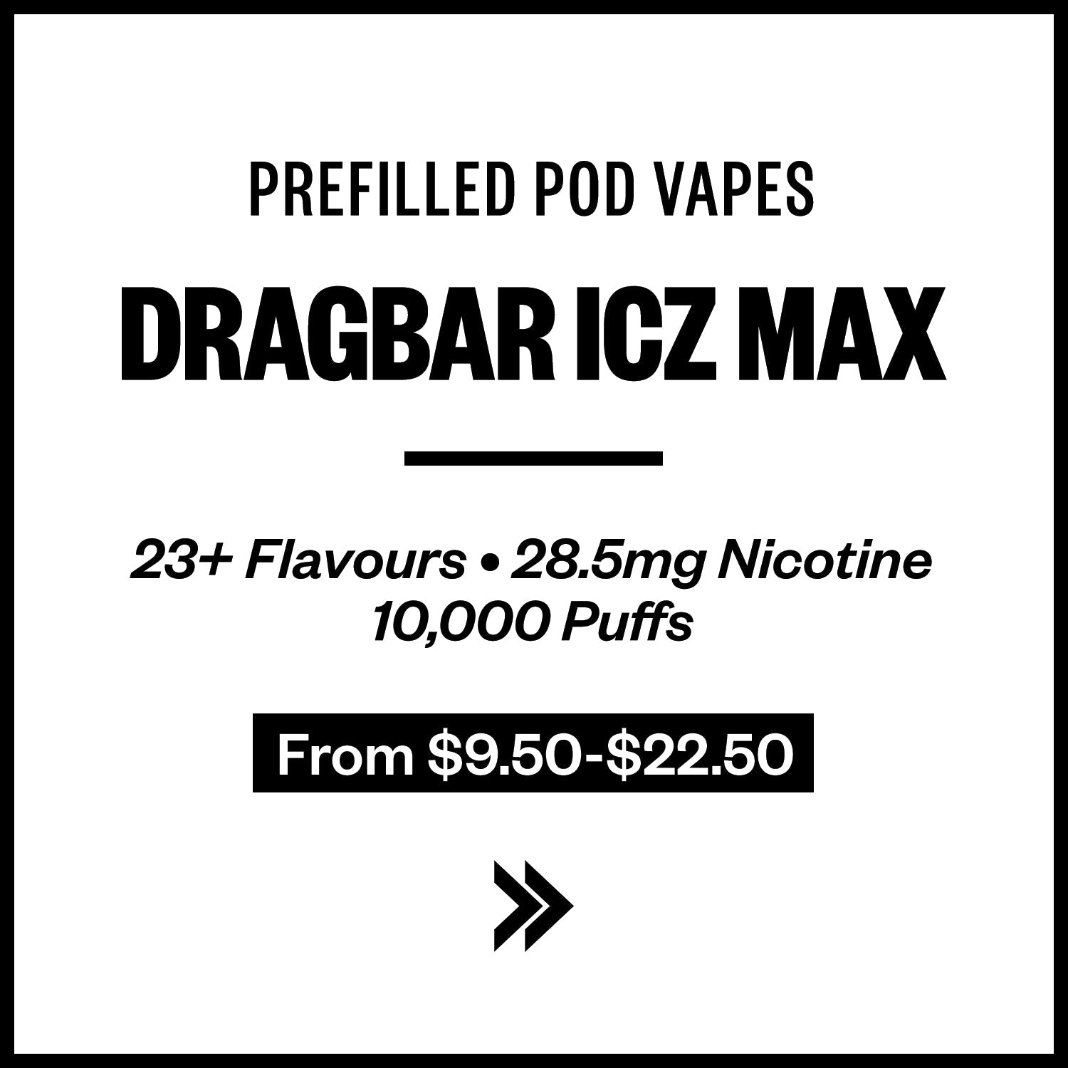 Dragbar ICZ Max Prefilled Pod Vapes