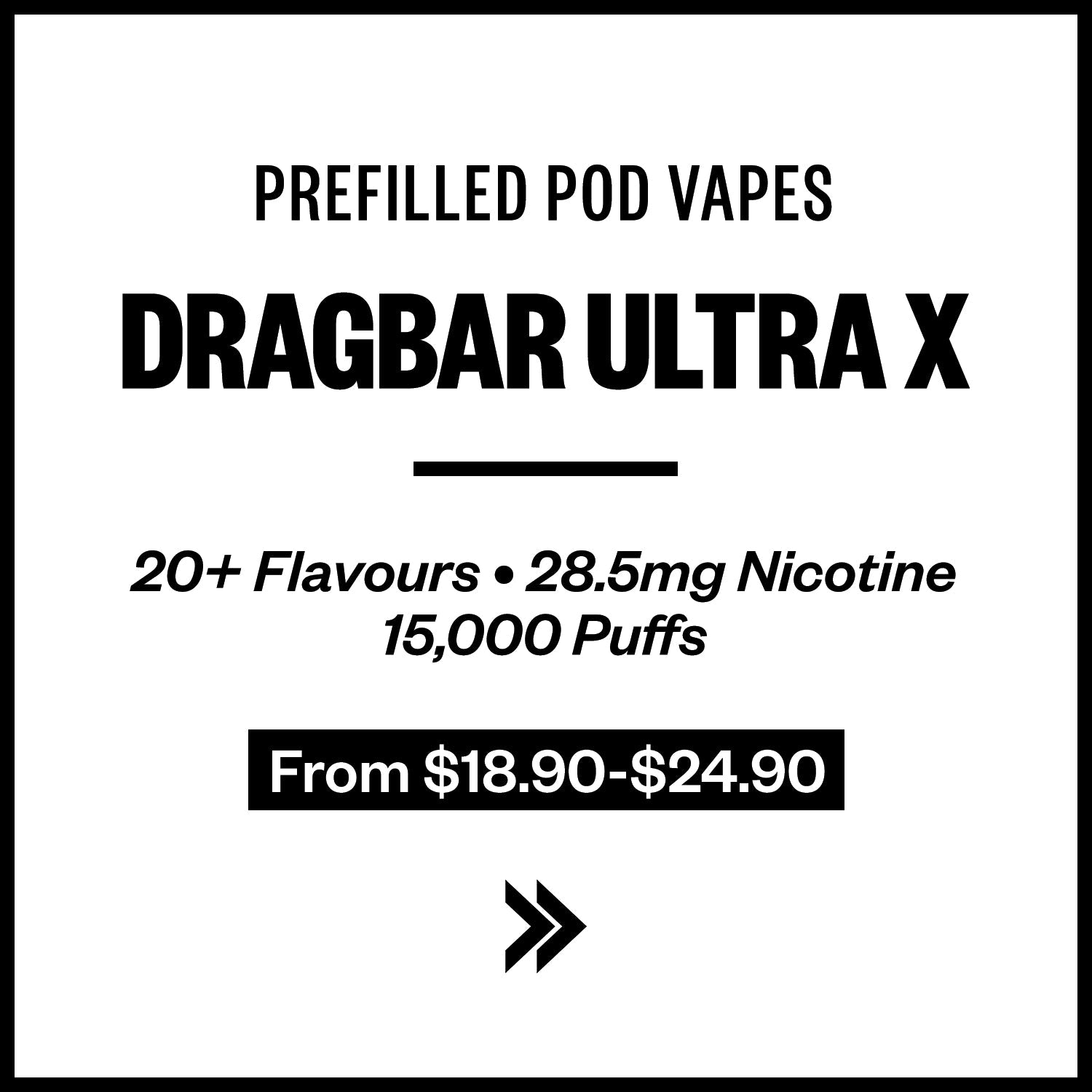 Dragbar Ultra X Prefilled Pod Vapes