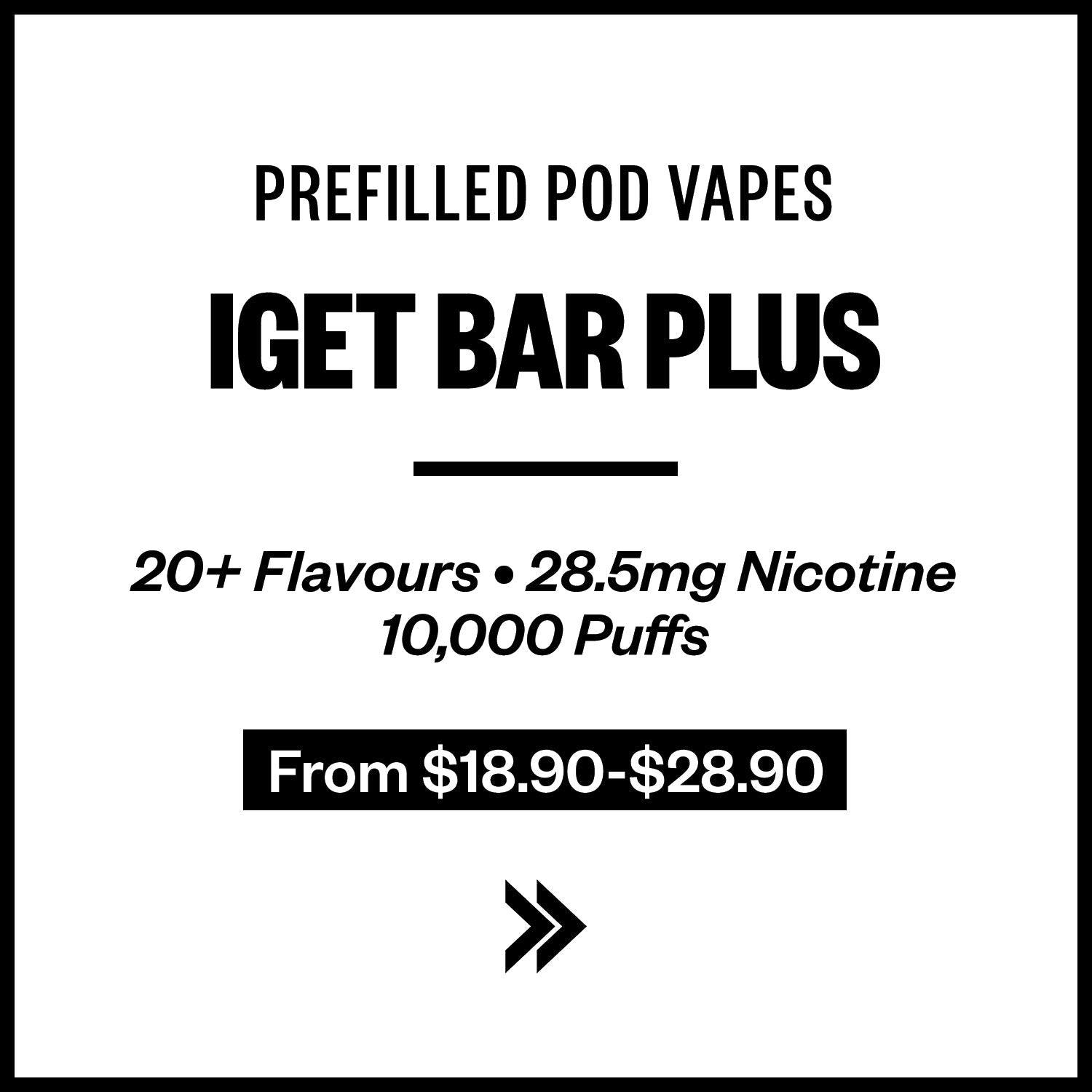 IGET Bar Plus Prefilled Pod Vapes