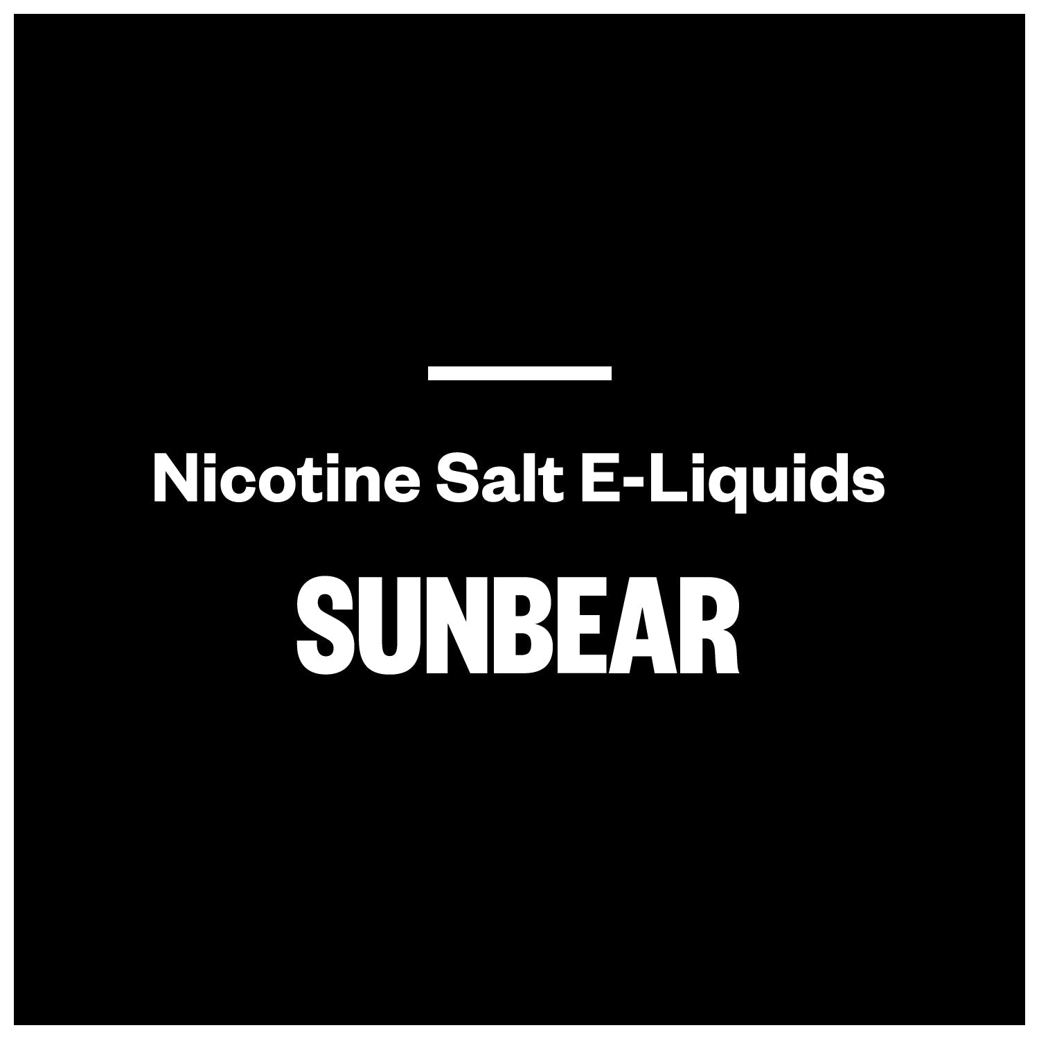 SunBear E-Liquids (Nic Salts)
