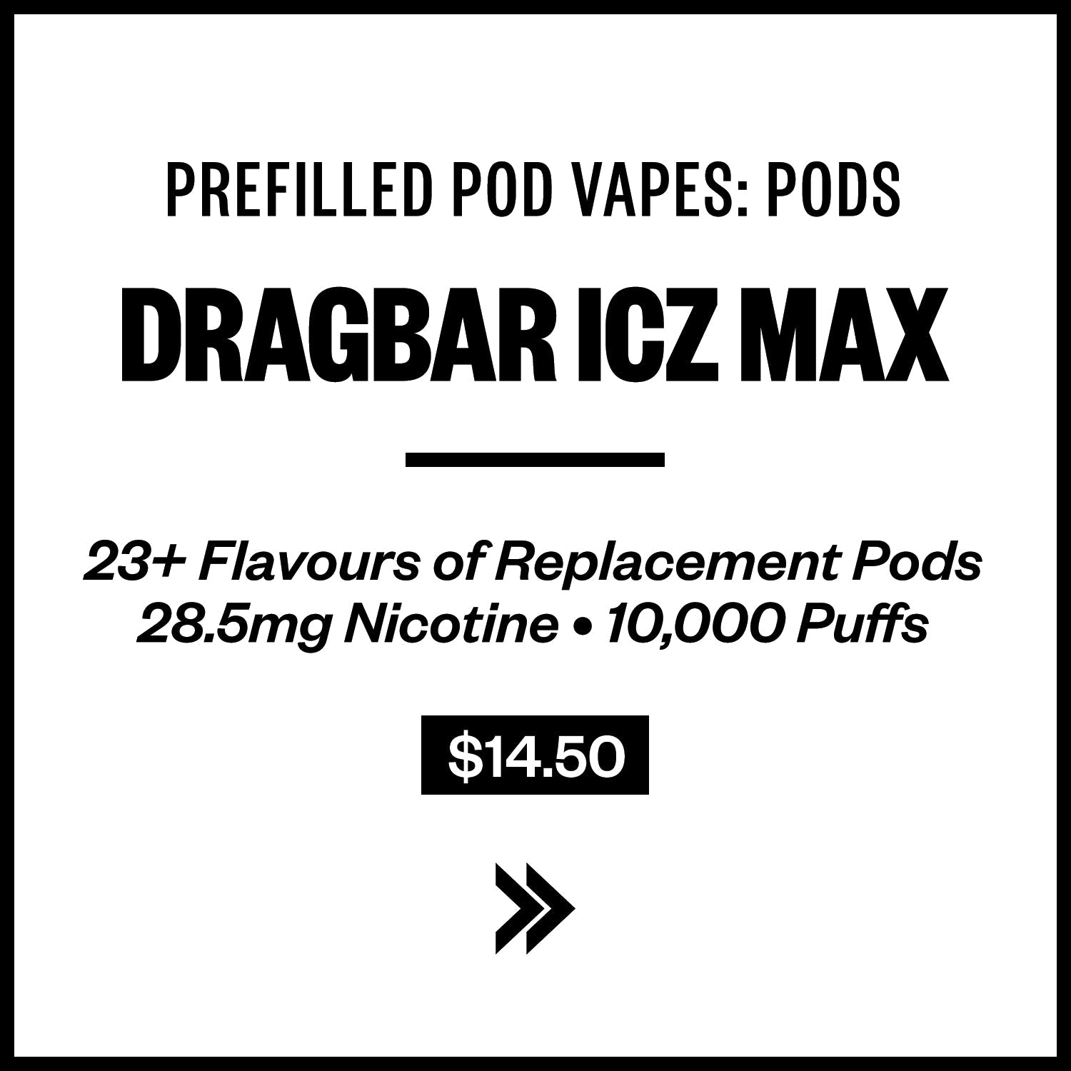 Dragbar ICZ Max (Replacement Pods)