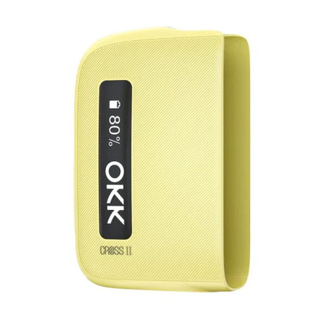 OKK Cross - Prefilled Pod Vape - Yellow (Battery Only) - Vapourium, First brick & mortar vape shop NZ, Vape NZ, Disposable Vapes, Vape Juice, Eliquid, Nic Salts, Freebase, Vaporium, Christchurch, Dunedin, Timaru,