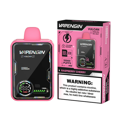 Vapengin Vulcan Disposable Vape - 10K Puff - Raspberry Cherry