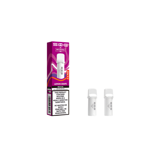 SKE Crystal Nova Prefilled Pods - Lemon Grape (2 Pack / 1200 Puffs) - Vapourium - Dunedin, Christchurch, Timaru