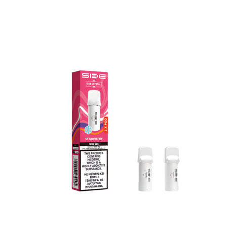 SKE Crystal Nova Prefilled Pods - Strawberry (2 Pack / 1200 Puffs) - Vapourium
