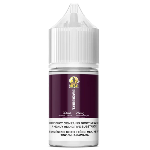 SunBear Salts - Blackcurrant - 30ml - Vapourium, First brick & mortar vape shop in NZ, Vape NZ, Disposable Vapes NZ, Vape Juice, Eliquid, Nic Salts, Freebase, Vaporium, Vapourium, Christchurch, Dunedin, Timaru.