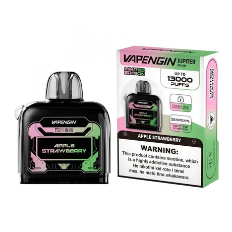 Vapengin Jupiter 2 Replacement Pods 13000 Puff - Apple Strawberry - Vapourium - Dunedin, Christchurch, Timaru