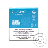Ziggiys Apollo Prefilled Replacement Pods - 2 Pack - Mixed Berries - Vapourium, Buy Vape NZ, Ecig, Vape Pens, Ejuice/Eliquid, Christchurch, Dunedin, Timaru
