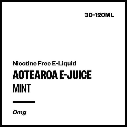 Aotearoa E-Juice Nicotine Free E-Liquid - Mint