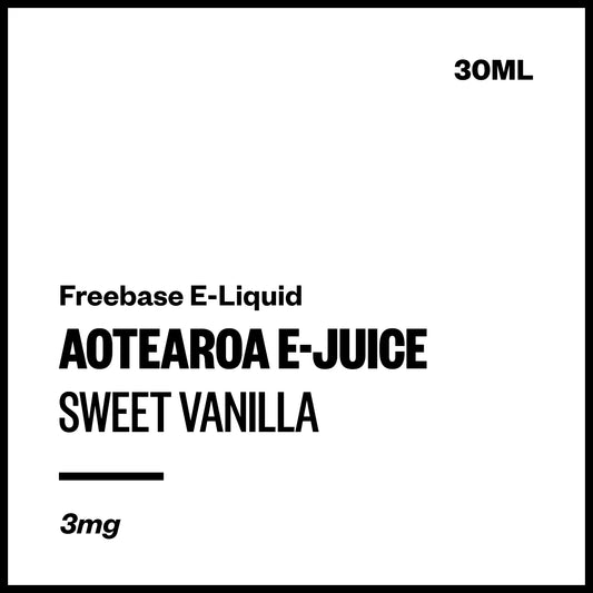 Aotearoa E-Juice - Sweet Vanilla (Freebase E-Liquid)
