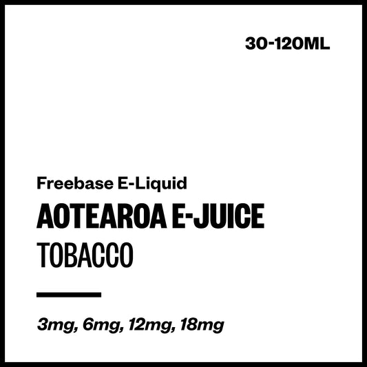 Aotearoa E-Juice - Tobacco (Freebase E-Liquid)