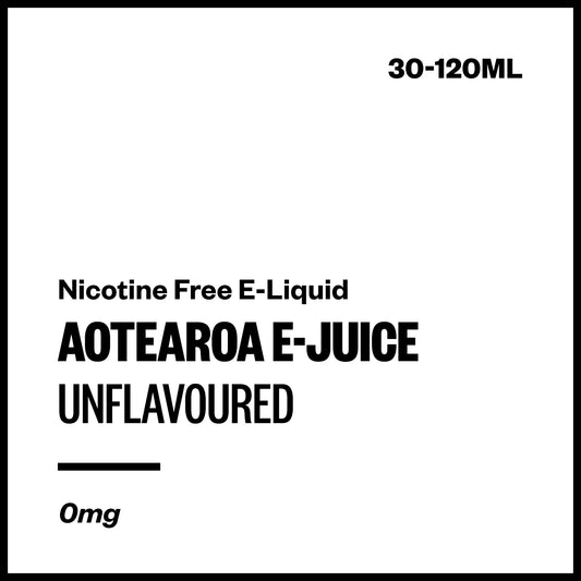 Aotearoa E-Juice - Unflavoured (Nicotine Free E-Liquid) | Vapourium NZ