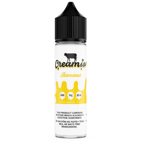 Creamio - Banana - 60ml - Vapourium, Buy Vape NZ, Ecig, Vape Pens, Ejuice/Eliquid, Christchurch, Dunedin, Timaru