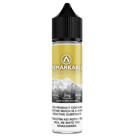 Remarkable - Banana Nuts (ex-Banana Muffin) - 60ml - Vapourium, Buy Vape NZ, Ecig, Vape Pens, Ejuice/Eliquid, Christchurch, Dunedin, Timaru