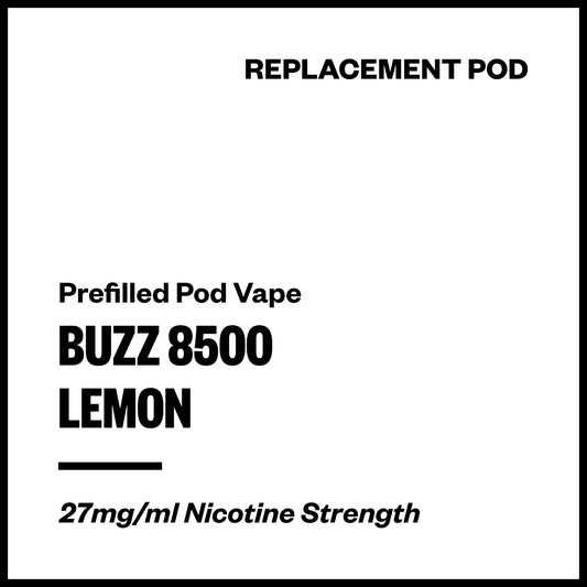 Buzz 8500 Replacement Pods - Lemon | Vapourium NZ