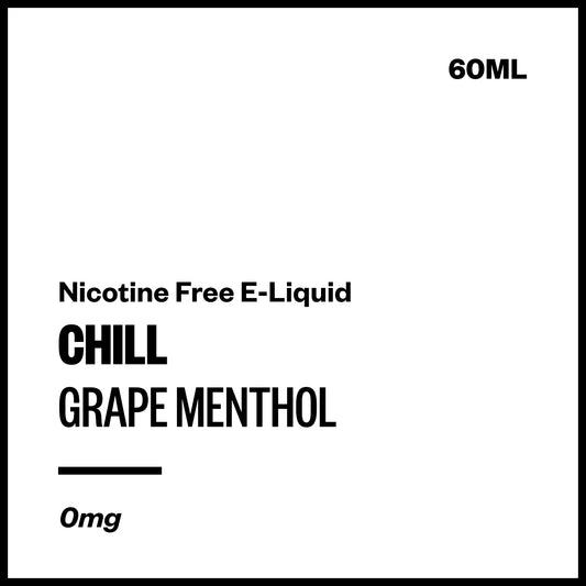 Chill - Grape Menthol (Nicotine Free E-Liquid 60ml) | Vapourium NZ