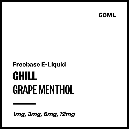 Chill - Grape Menthol (Freebase E-Liquid 60ml) | Vapourium NZ