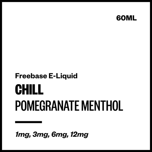 Chill - Pomegranate Menthol (Freebase E-Liquid 60ml) | Vapourium NZ