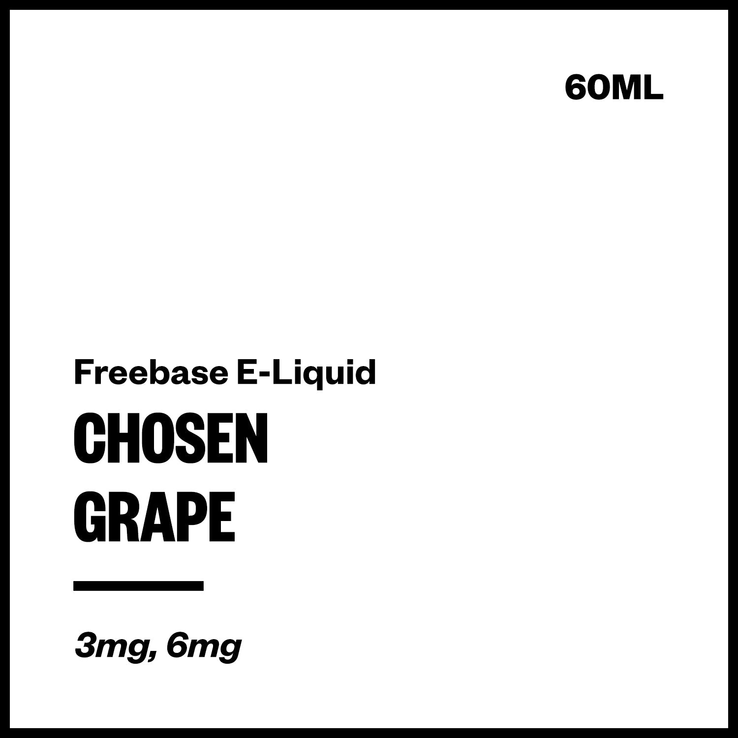 Chosen - Grape - 60ml | Vapourium NZ