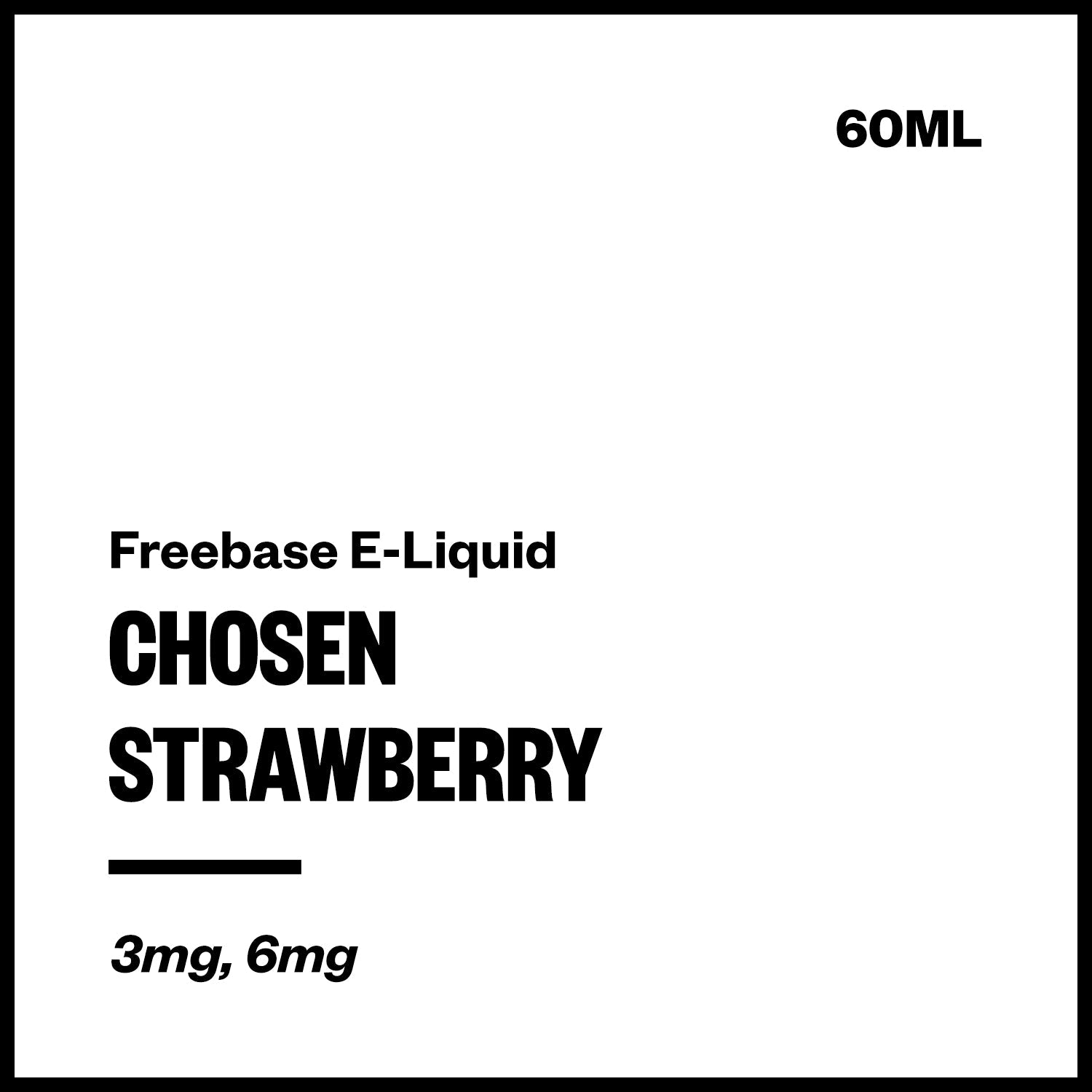Chosen - Strawberry - 60ml | Vapourium NZ
