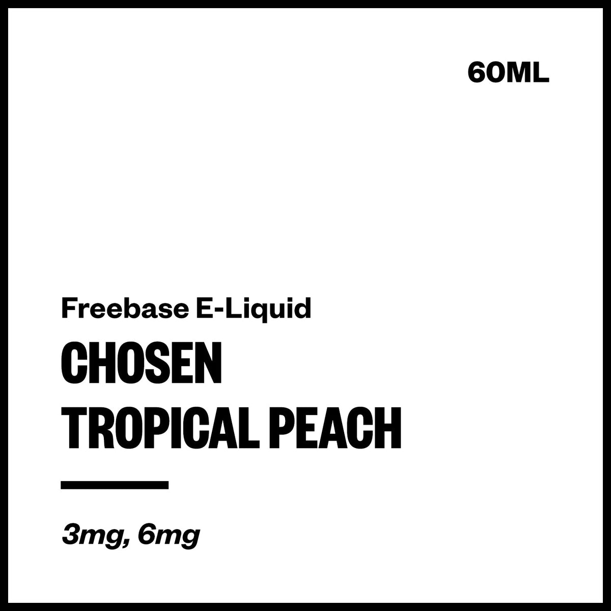 Chosen Freebase E-Liquid - Tropical Peach