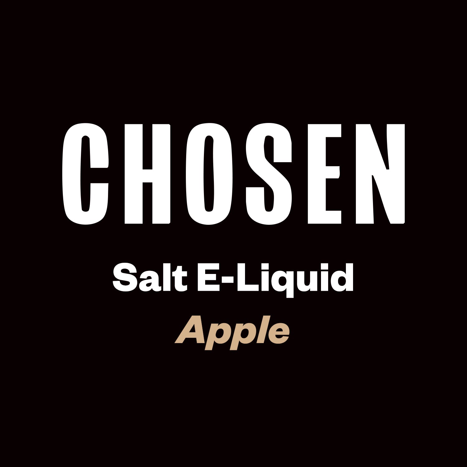 Chosen Salts - Apple - 30ml - Vapourium, Buy Vape NZ, Ecig, Vape Pens, Ejuice/Eliquid, Christchurch, Dunedin, Timaru