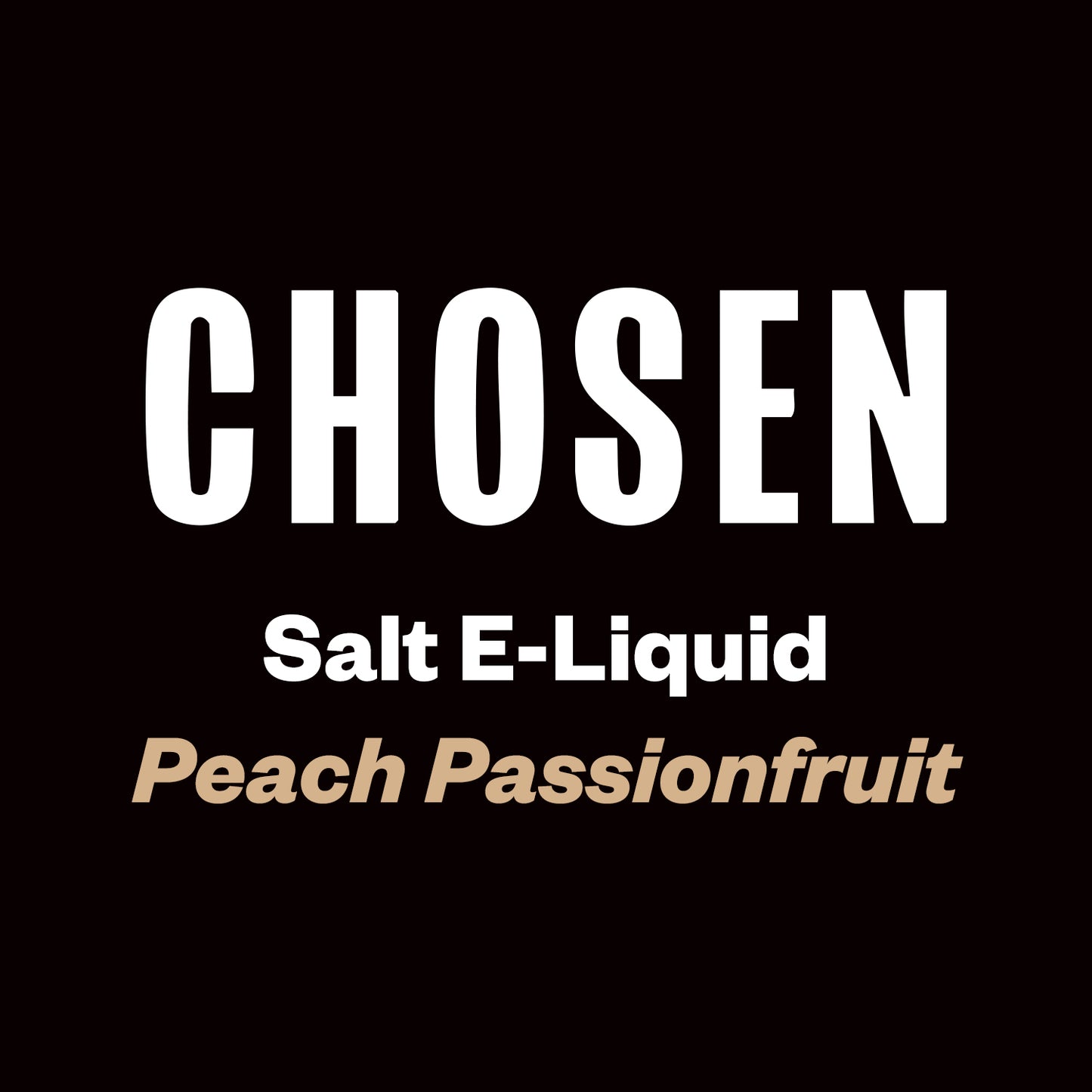 Chosen Salts - Peach Passionfruit - 30ml - Vapourium, Buy Vape NZ, Ecig, Vape Pens, Ejuice/Eliquid, Christchurch, Dunedin, Timaru