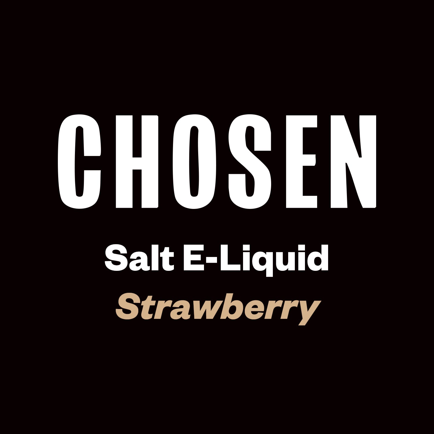 Chosen Salts - Strawberry - 30ml - Vapourium, Buy Vape NZ, Ecig, Vape Pens, Ejuice/Eliquid, Christchurch, Dunedin, Timaru