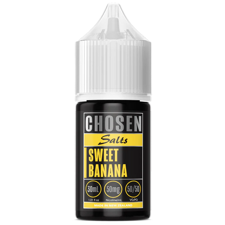 Chosen Salts - Sweet Banana - 30ml - Vapourium, Buy Vape NZ, Ecig, Vape Pens, Ejuice/Eliquid, Christchurch, Dunedin, Timaru