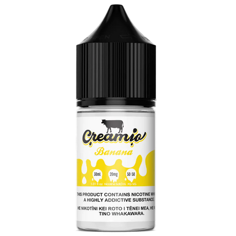 Creamio Salts - Banana - 30ml - Vapourium, Buy Vape NZ, Ecig, Vape Pens, Ejuice/Eliquid, Christchurch, Dunedin, Timaru