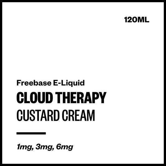 Cloud Therapy - Custard Cream (Freebase E-Liquid 120ml) | Vapourium NZ