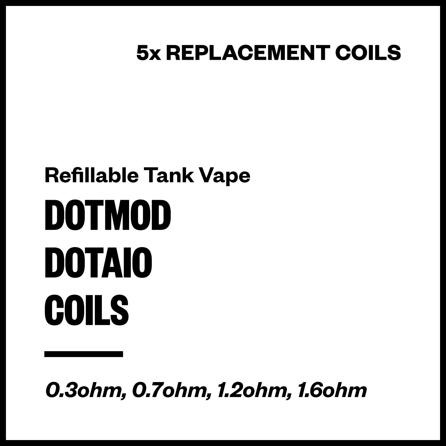 Dotmod DotAIO Coils (5 Pack) | Vapourium NZ
