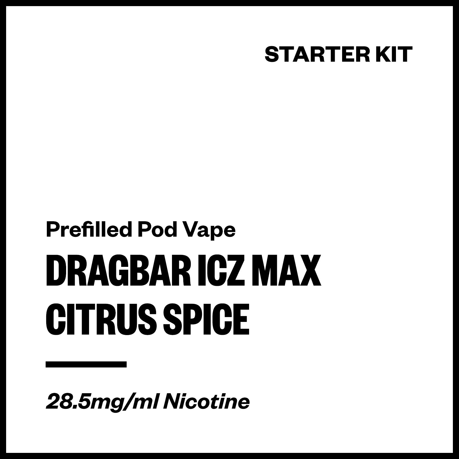 Dragbar ICZ Max - Citrus Spice (Starter Kit) | Vapourium NZ